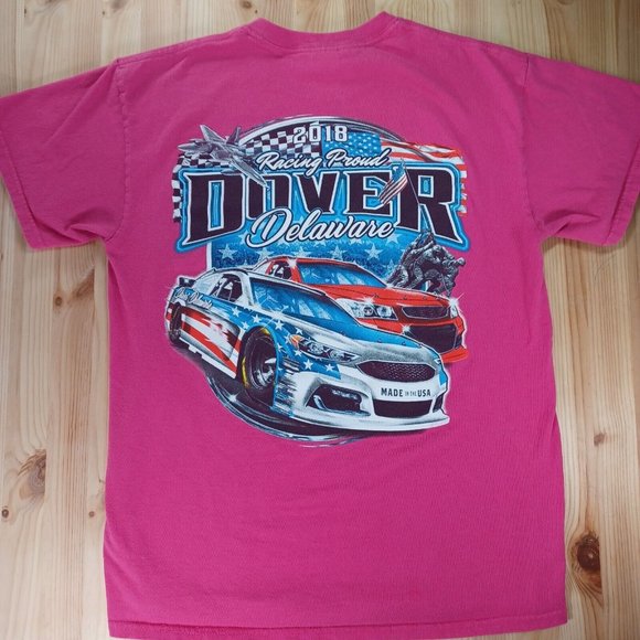 Dover Delaware Women's Size M "Honor & Sacrifice " 2018 Pink Stock Car Racing - Picture 2 of 6